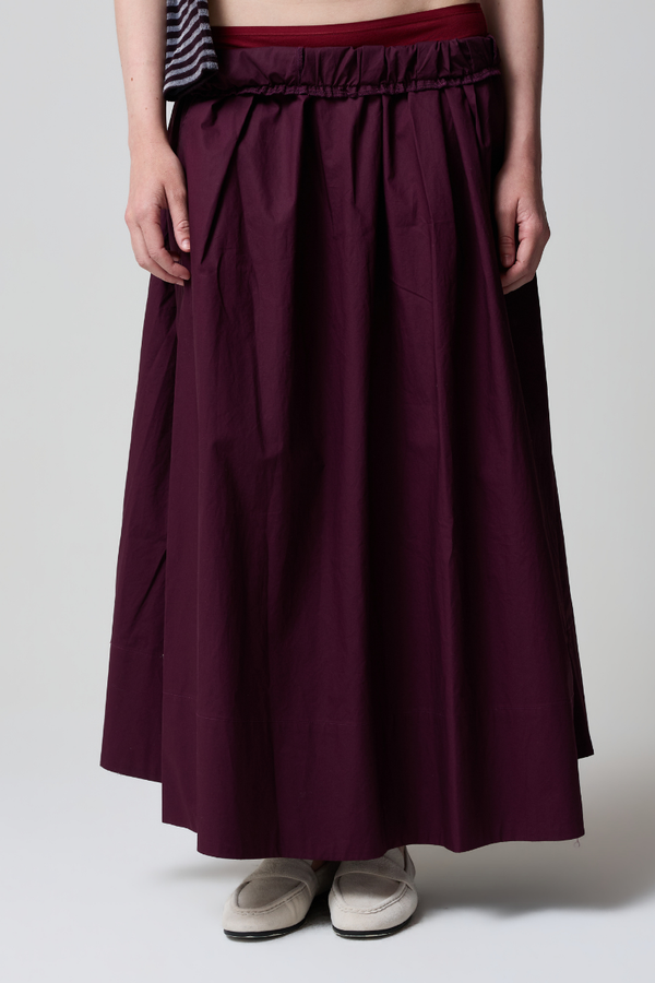Kate Poplin Pleated Skirt