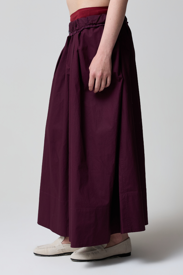 Kate Poplin Pleated Skirt