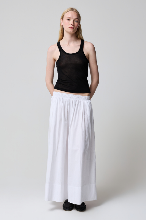 Kate Poplin Pleated Skirt