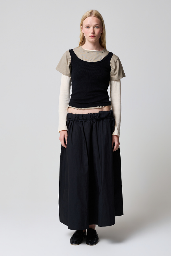 Kate Poplin Pleated Skirt
