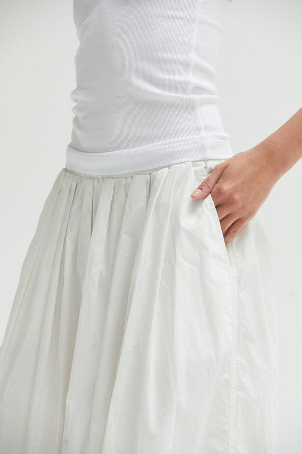 Kate Poplin Pleated Skirt