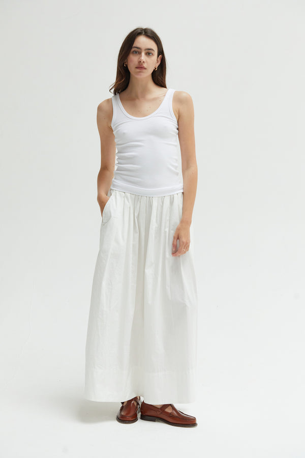 Kate Poplin Pleated Skirt