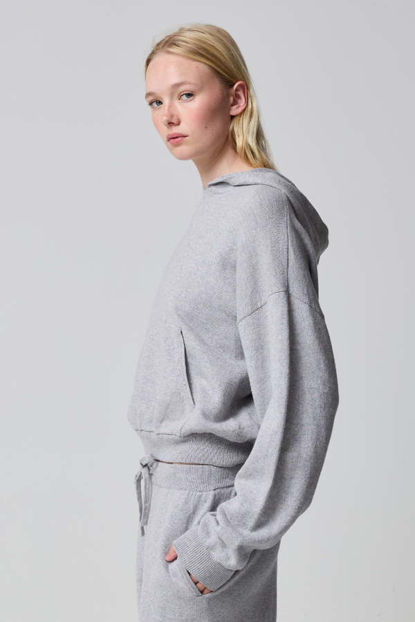 Nima Knitted Cotton-Cashmere Hoodie