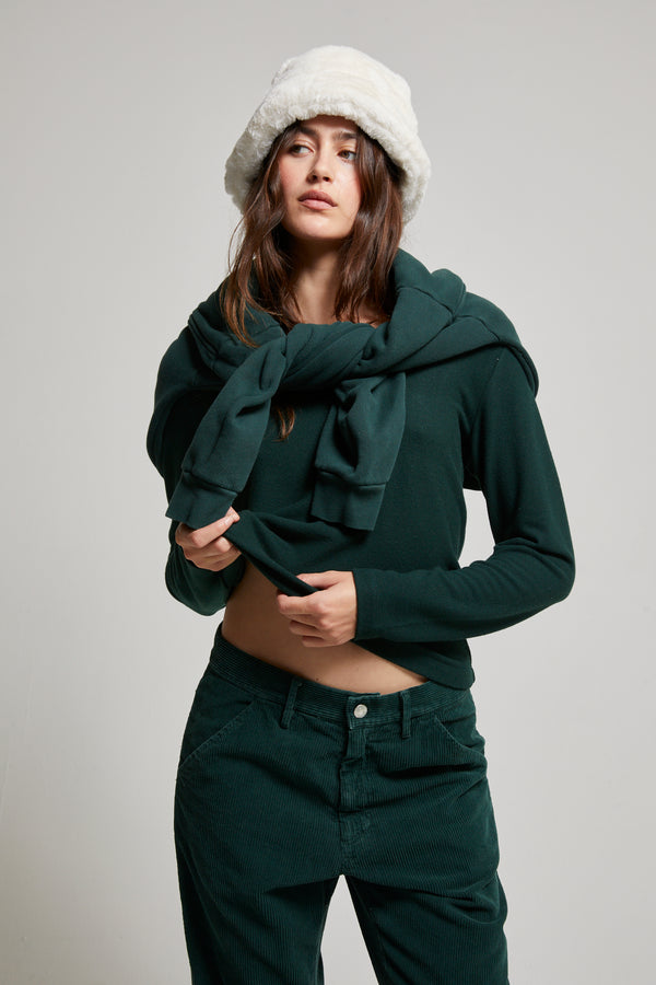 Nora Brushed Sweater Scoop Tee