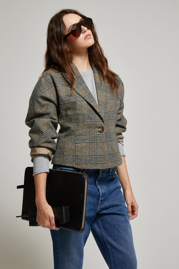 Bethany Plaid Blazer