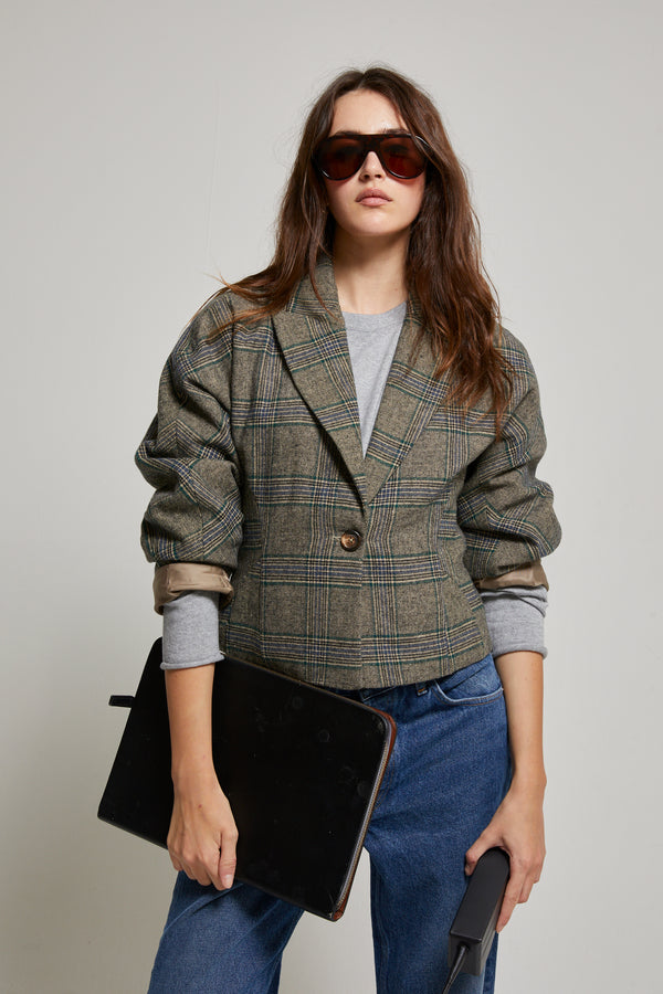 Bethany Plaid Blazer