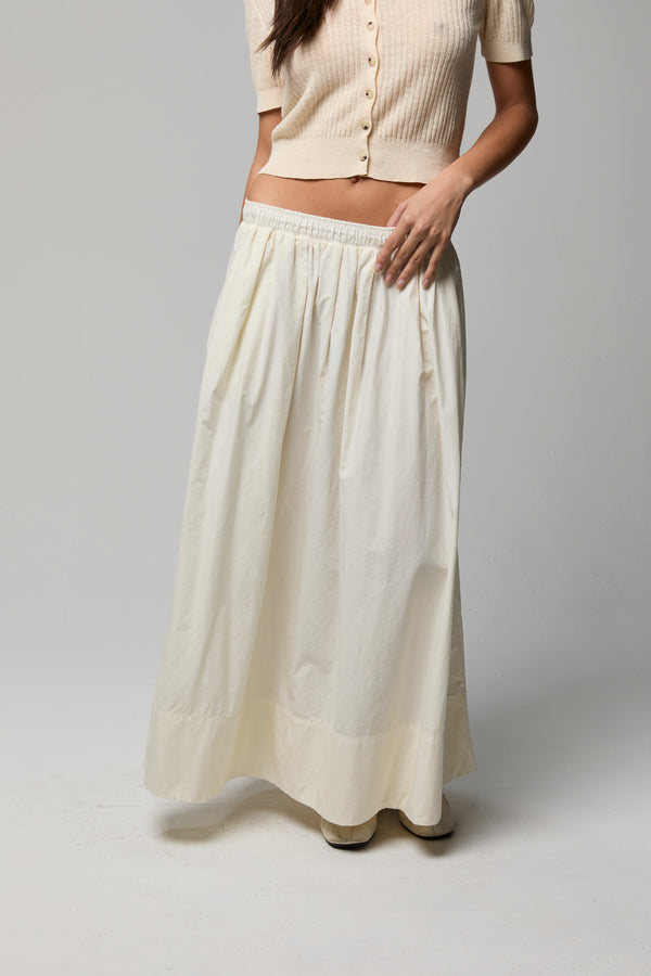 Kate Poplin Pleated Skirt