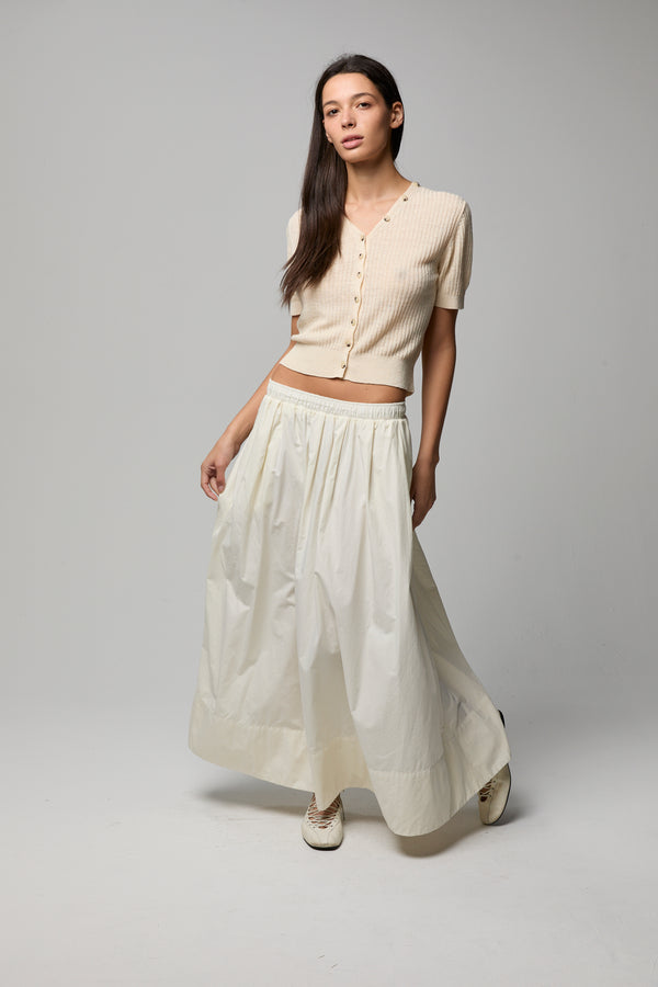 Kate Poplin Pleated Skirt
