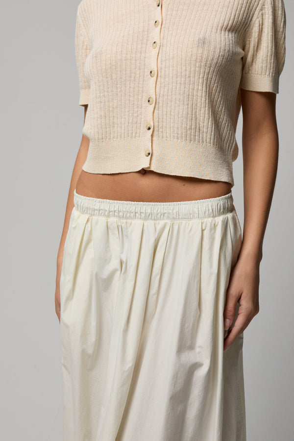 Kate Poplin Pleated Skirt