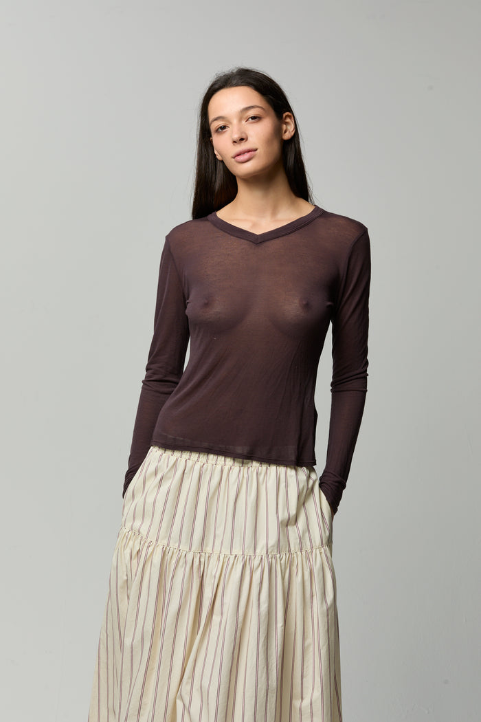 Saskia Longsleeve Micro V