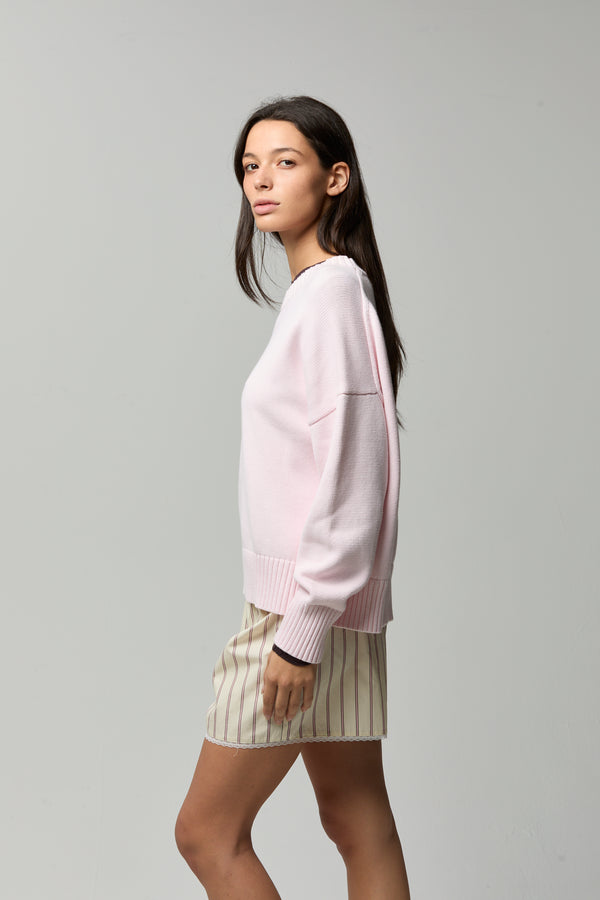 Candi Cotton Crewneck Sweater