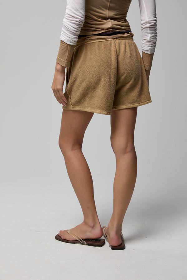 Hazel Cotton Sherpa Shorts