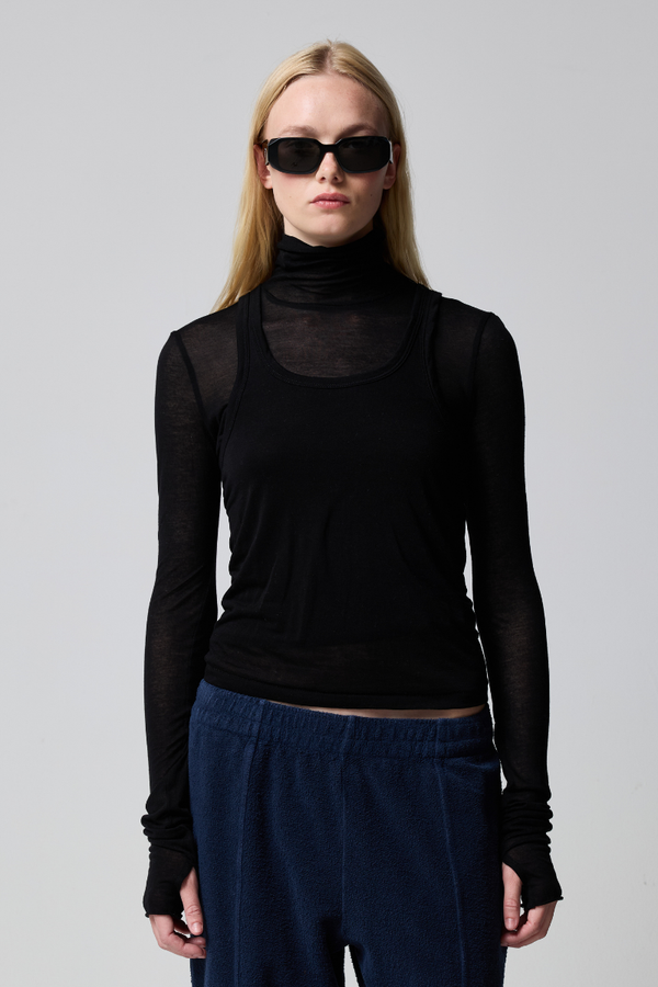 Ava Sheer Turtleneck