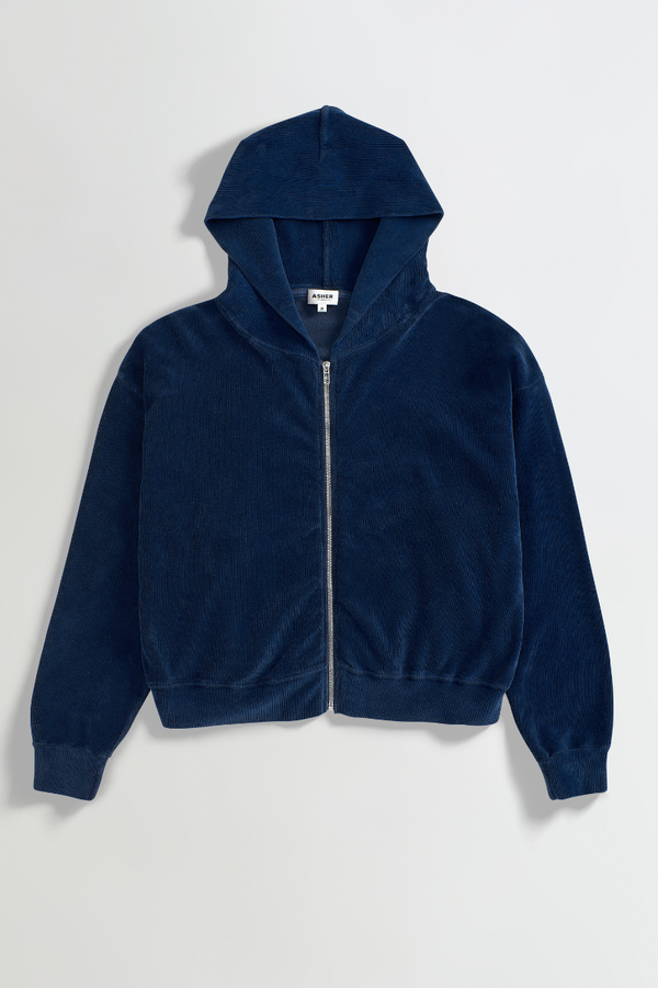 Esther Velour Corduroy Zip-up