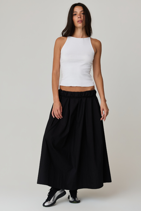 Kate Poplin Pleated Skirt