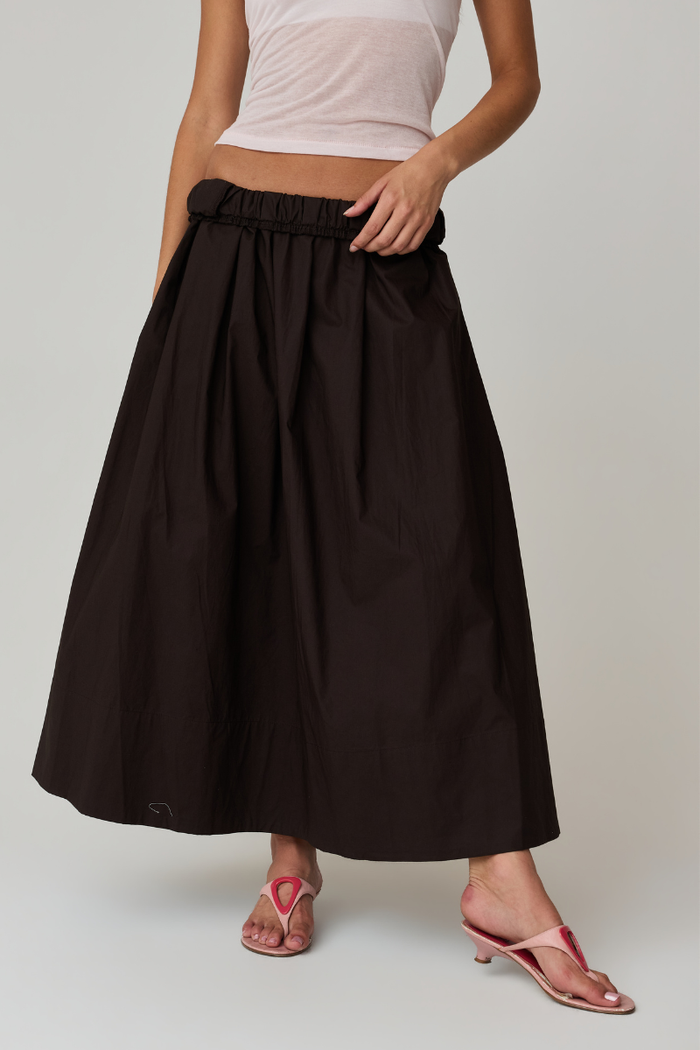 Kate Poplin Pleated Skirt