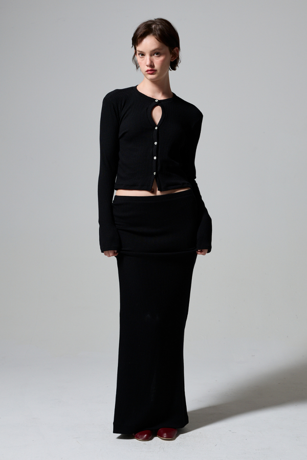Riley Sweater Rib Maxi Skirt