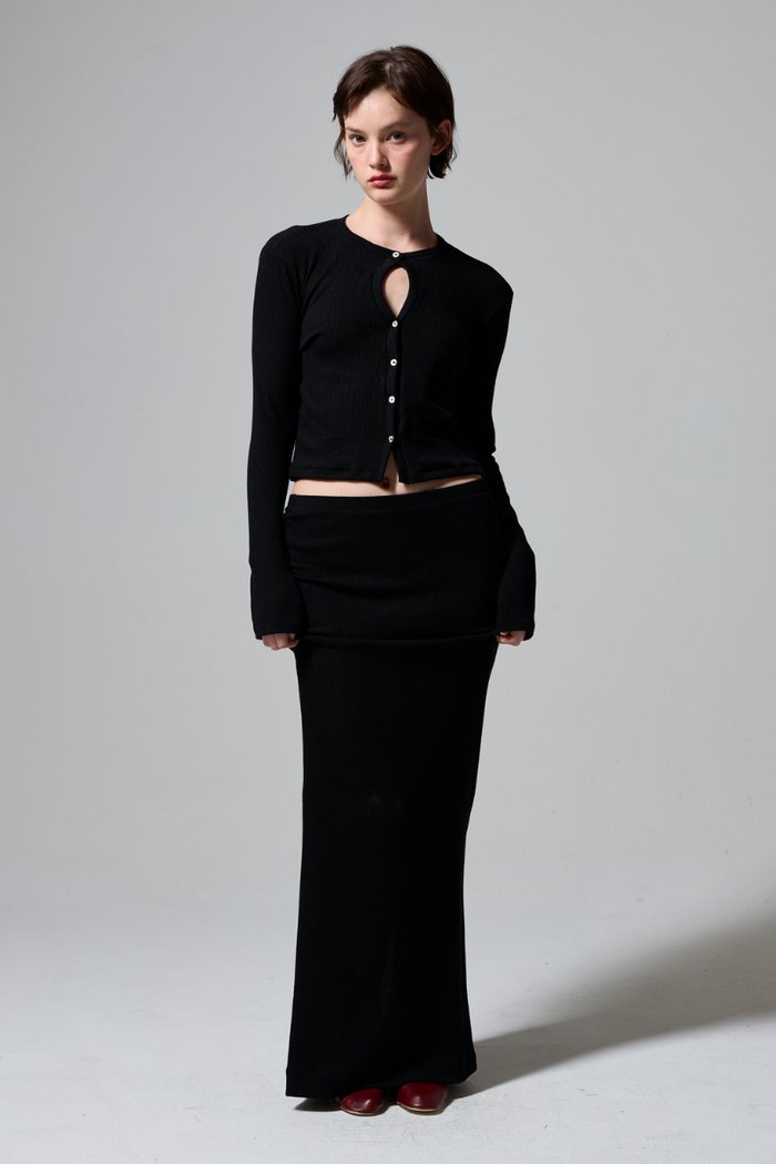 Riley Sweater Rib Maxi Skirt
