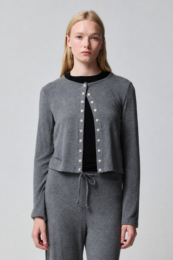 Barrie Sweater Jersey Boxy Cardigan