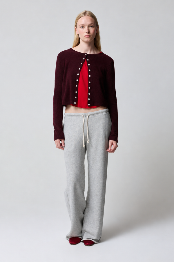 Barrie Sweater Jersey Boxy Cardigan