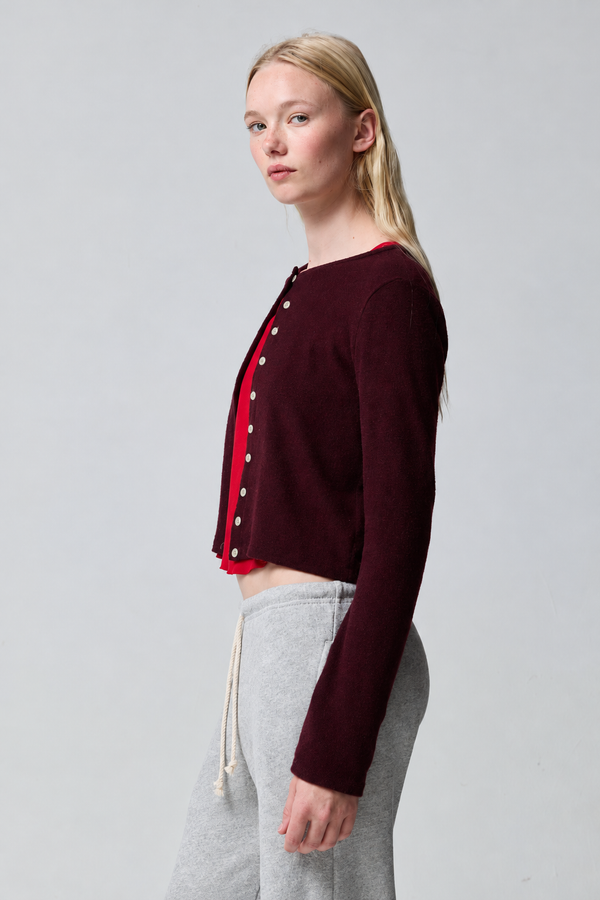 Barrie Sweater Jersey Boxy Cardigan