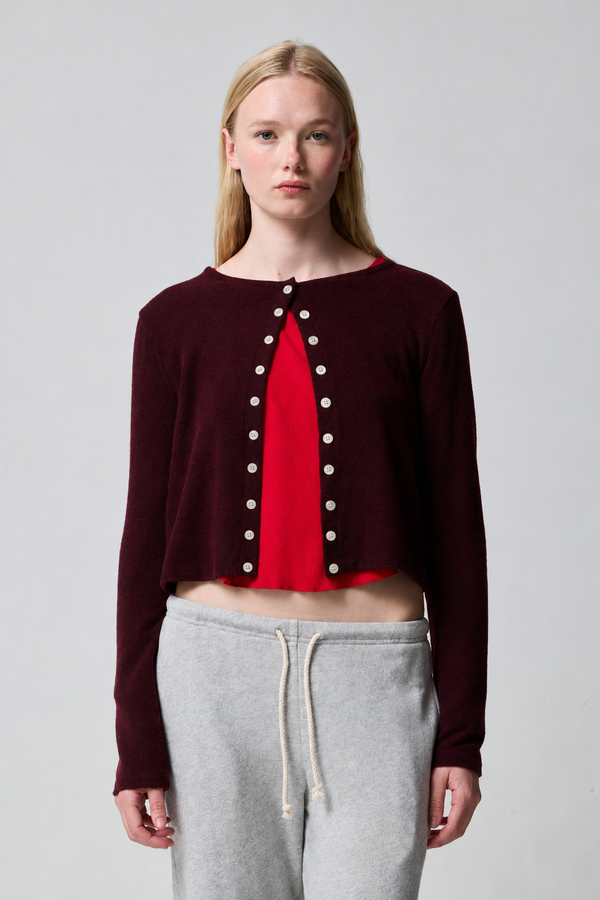 Barrie Sweater Jersey Boxy Cardigan