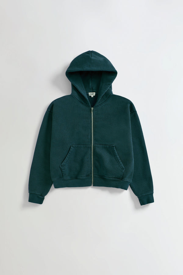 Rosie Cropped Zip-Up Hoodie
